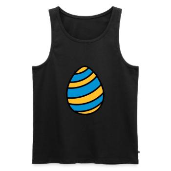 Osterei Easter Egg Ostern Geschenkidee - Männer Premium Bio Tank Top - Schwarz - Vorne - AI Model Male 178 light (178cm)