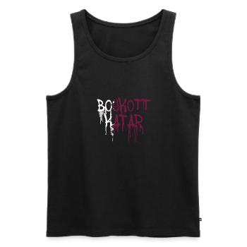 boykott katar,katar,flagge, wm,graffiti - Männer Premium Bio Tank Top - Schwarz - Vorne - AI Model Male 178 light (178cm)