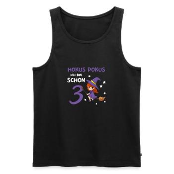 3. Geburtstag Hexerei Zauberei Hexe - Männer Premium Bio Tank Top - Schwarz - Vorne - Michal (187cm)