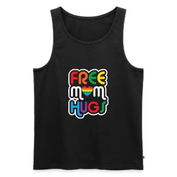 Gay Pride Schwul Lesbisch LGBT LGBTQ Geschenk - Männer Premium Bio Tank Top - Schwarz - Vorne - Michal (187cm)