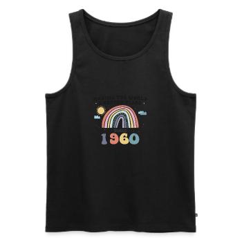 Making The World Better Place Since 1960, Cute - Men's Premium Organic Tank Top - black - Front - Michal (187cm)