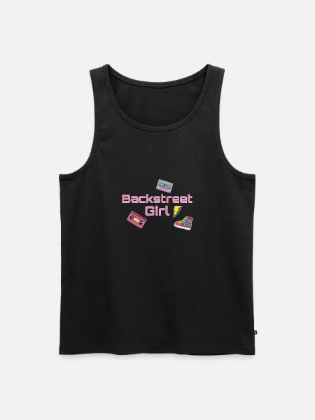 backstreet girl, backstreet , retro, 90's.90er - Männer Premium Bio Tank Top - Schwarz