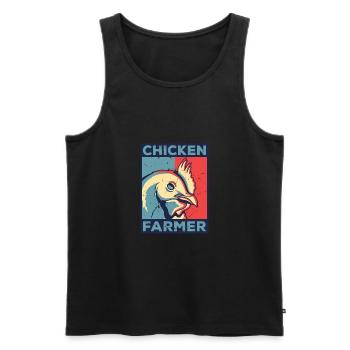 Chicken Farmer Agriculture Agriculteur Farmer Farm - Männer Premium Bio Tank Top - Schwarz - Vorne - AI Model Male 178 light (178cm)