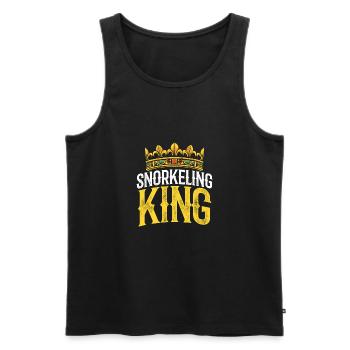 Snorkeling King Scuba Diver Diving Snorkeling Snor - Männer Premium Bio Tank Top - Schwarz - Vorne - Michal (187cm)