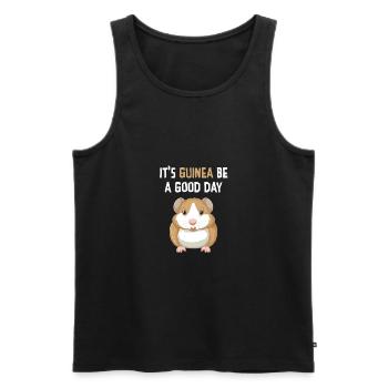 Introverted But Willing To Discuss Guinea Pigs Ani - Männer Premium Bio Tank Top - Schwarz - Vorne - Michal (187cm)