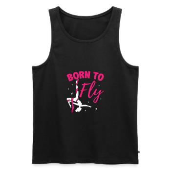 Born To Fly Graphic Acrobatics Acrobat Gymnastics - Männer Premium Bio Tank Top - Schwarz - Vorne - Michal (187cm)