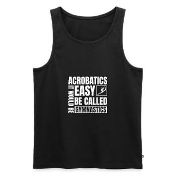 Evolution Graphic Gymnast Gymnastics Acrobat Acrob - Männer Premium Bio Tank Top - Schwarz - Vorne - AI Model Male 178 light (178cm)