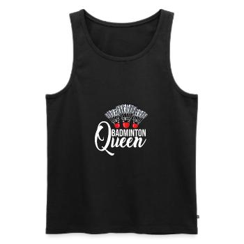 Badminton Queen Badminton Player Shuttlecock Sport - Männer Premium Bio Tank Top - Schwarz - Vorne - Michal (187cm)