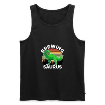 Saurus Graphic Homebrewing Winemaking Brewery Craf - Männer Premium Bio Tank Top - Schwarz - Vorne - AI Model Male 178 light (178cm)