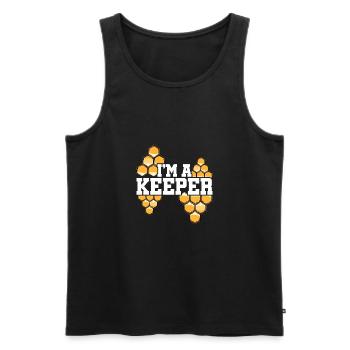 I'm A Keeper Animal Lover Animals Zoo Keeper Zoo K - Männer Premium Bio Tank Top - Schwarz - Vorne - Michal (187cm)