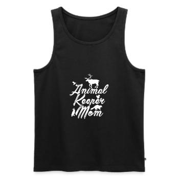 Animal Keeper Mom Zoo Keeper Animal Lover Zoologis - Männer Premium Bio Tank Top - Schwarz - Vorne - Michal (187cm)
