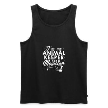 I'm An Animal Keeper Not A Magician Animal Lover Z - Männer Premium Bio Tank Top - Schwarz - Vorne - Michal (187cm)