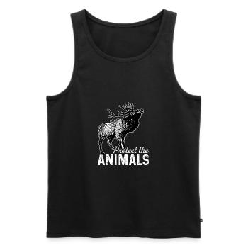 Protect The Animals Animal Lover Zoologist Zoo Kee - Männer Premium Bio Tank Top - Schwarz - Vorne - Michal (187cm)