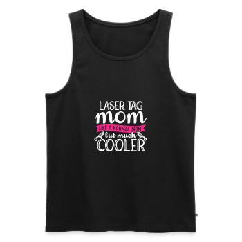 Im A Laser Tag Mom Just Like A Normal Mom Except M - Männer Premium Bio Tank Top - Schwarz - Vorne - Michal (187cm)