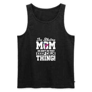 Ice Skating Mom We Don't Do That Keep Calm Figure - Männer Premium Bio Tank Top - Schwarz - Vorne - Michal (187cm)