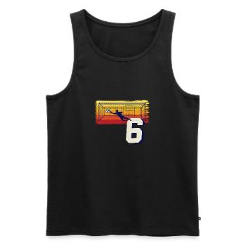 Fußball Torwart 4. Geburtstag Keeper - Männer Premium Bio Tank Top - Schwarz - Vorne - Michal (187cm)