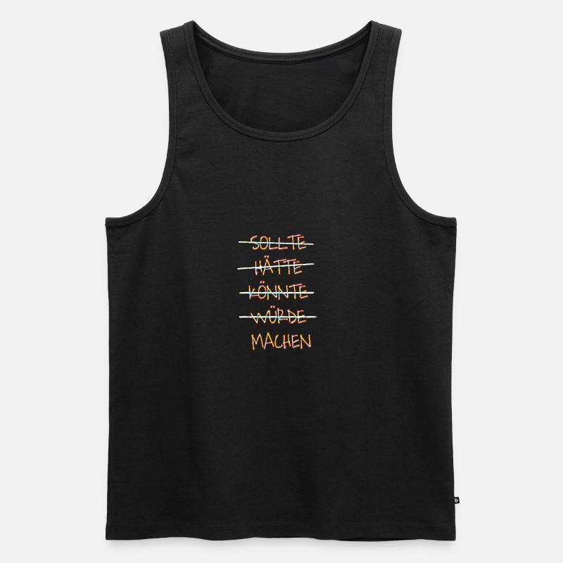 Einfach machen - Männer Premium Bio Tank Top - Schwarz