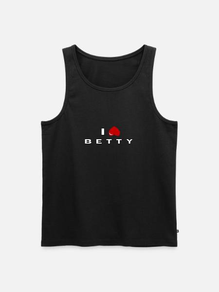 Ich hasse Betty - Männer Premium Bio Tank Top - Schwarz