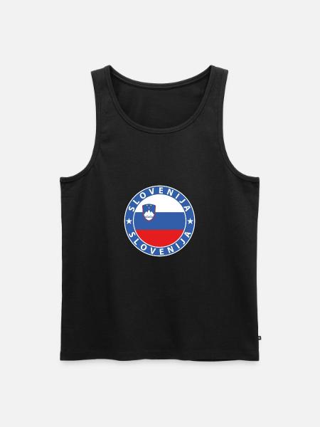 Slovenia - Men's Premium Organic Tank Top - black