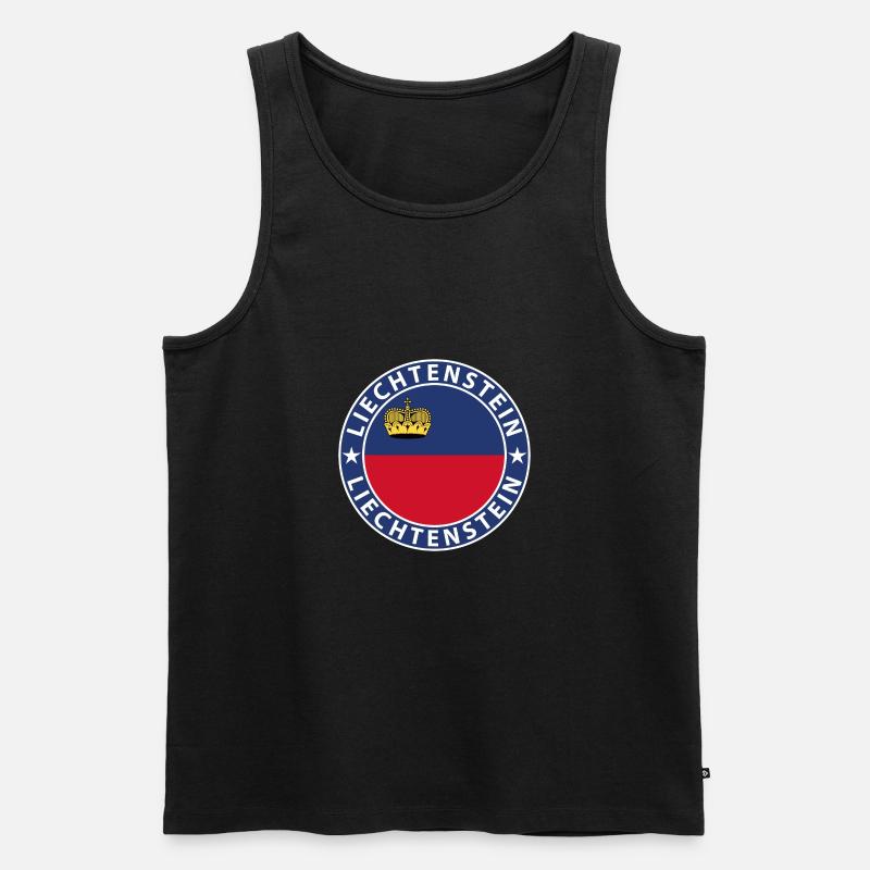 Liechtenstein - Männer Premium Bio Tank Top - Schwarz