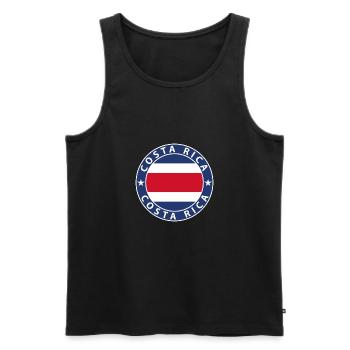 Costa Rica - Men's Premium Organic Tank Top - black - Front - Michal (187cm)