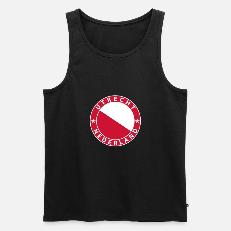 Utrecht - Männer Premium Bio Tank Top - Schwarz