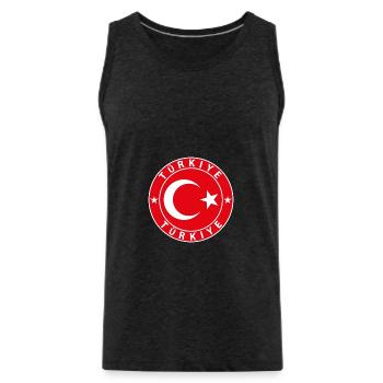 Türkei - Männer Premium Bio Tank Top - Anthrazit - Vorne - Alexander (188cm)