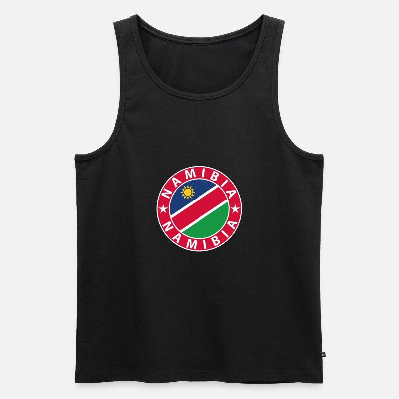 Namibia - Männer Premium Bio Tank Top - Schwarz