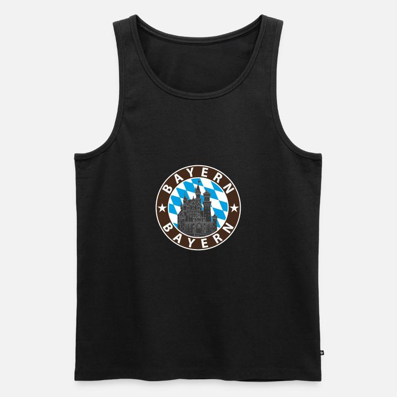 Bayern - Männer Premium Bio Tank Top - Schwarz