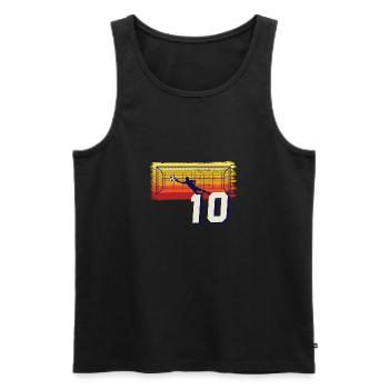 Fußball Torwart 10. Geburtstag Keeper - Männer Premium Bio Tank Top - Schwarz - Vorne - Michal (187cm)