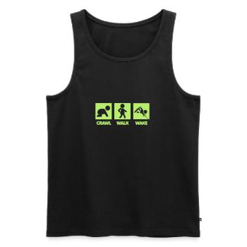 Wakeboarding Baby - Männer Premium Bio Tank Top - Schwarz - Vorne - AI Model Male 178 light (178cm)