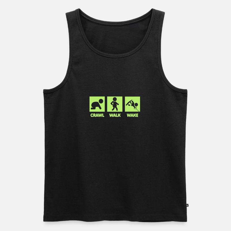 Wakeboarding Baby - Männer Premium Bio Tank Top - Schwarz