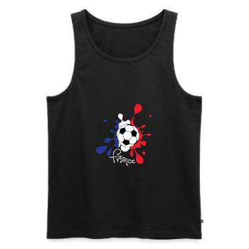 Fußball - France WM WM WM - Männer Premium Bio Tank Top - Schwarz - Vorne - AI Model Male 178 light (178cm)
