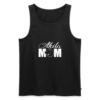 Akita Profil Maman Chiens Chien Wilsigns - Débardeur bio Premium Homme - noir - Devant - Michal (187cm)