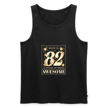 Juli 1982 - 40. Geburtstag Geschenk. Awesome. - Männer Premium Bio Tank Top - Schwarz - Vorne - Michal (187cm)
