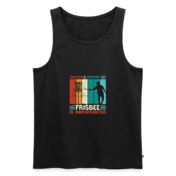 Disc Golf Player Frisbee Player - Débardeur bio Premium Homme - noir - Devant - AI Model Male 178 light (178cm)