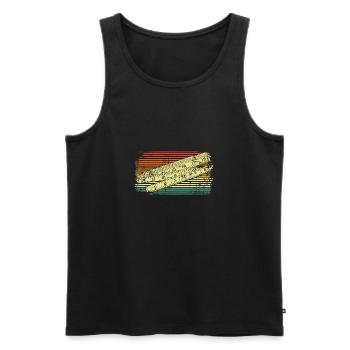 Craftsman Zollstock - Men's Premium Organic Tank Top - black - Front - AI Model Male 178 light (178cm)