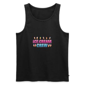 Eis Sommer Eis Cream Lustiges Kinder Eis Am Stiel - Männer Premium Bio Tank Top - Schwarz - Vorne - AI Model Male 178 light (178cm)