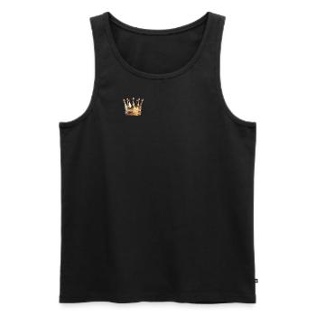 Polygone de la Couronne - Débardeur bio Premium Homme - noir - Devant - AI Model Male 178 light (178cm)
