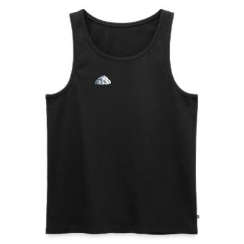 Polygone de nuages - Débardeur bio Premium Homme - noir - Devant - AI Model Male 178 light (178cm)