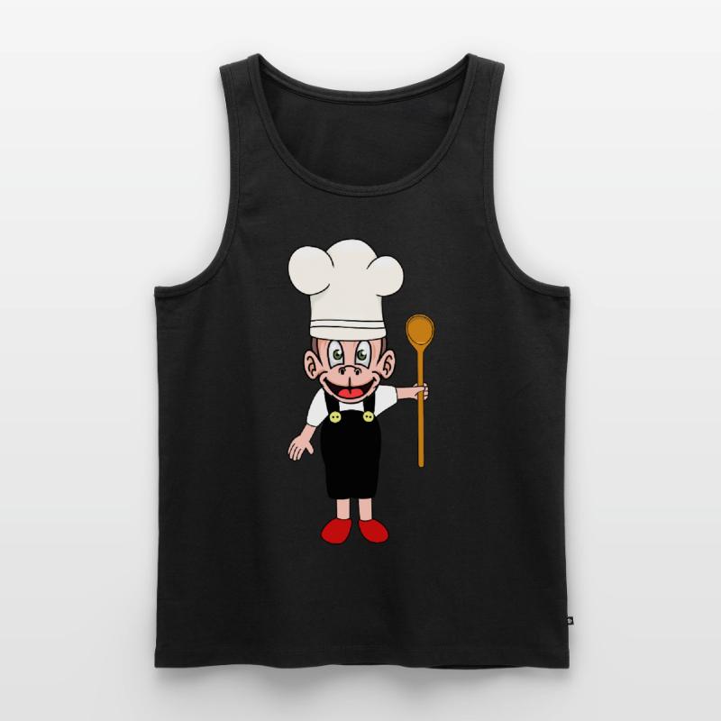 Monkey Kitchen Cooking Hosts Monkey Chefs Chef Men's Premium Organic Tank Top