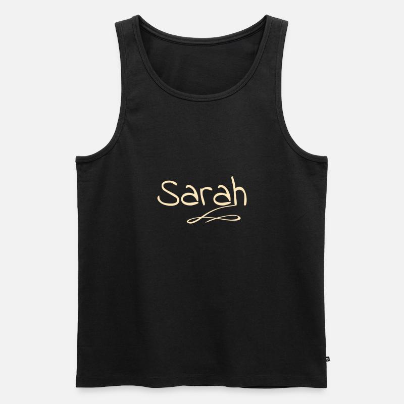 Sarah - Männer Premium Bio Tank Top - Schwarz