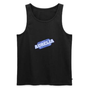 Gift for Aurelia - Men's Premium Organic Tank Top - black - Front - AI Model Male 178 light (178cm)