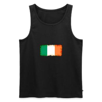 Land Irland - Männer Premium Bio Tank Top - Schwarz - Vorne - AI Model Male 178 light (178cm)