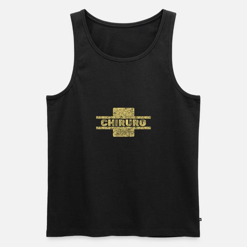 Chirurg als Beruf - Männer Premium Bio Tank Top - Schwarz