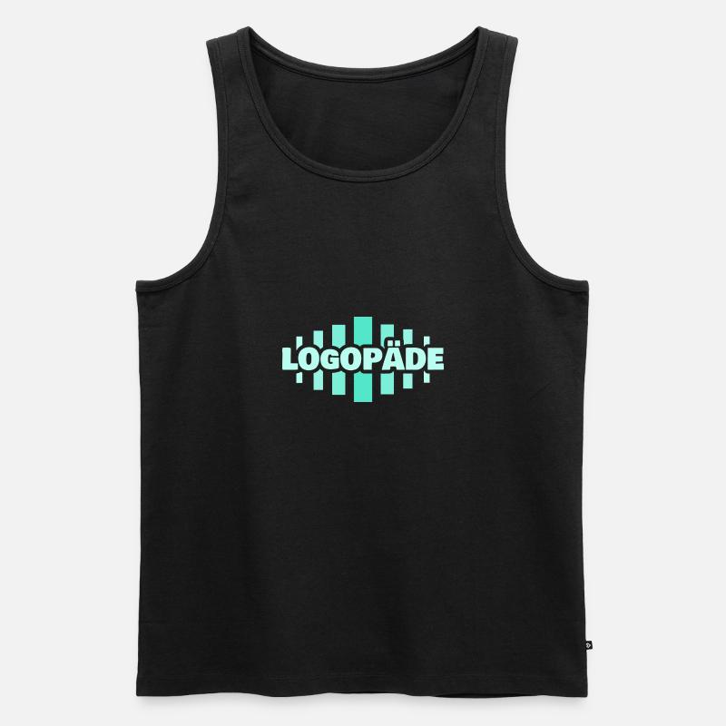 Logopäde - Männer Premium Bio Tank Top - Schwarz