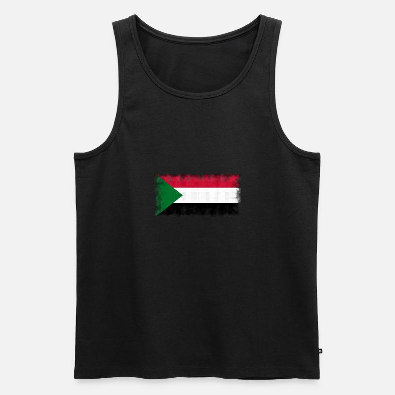 Sudan Sudan - Männer Premium Bio Tank Top - Schwarz