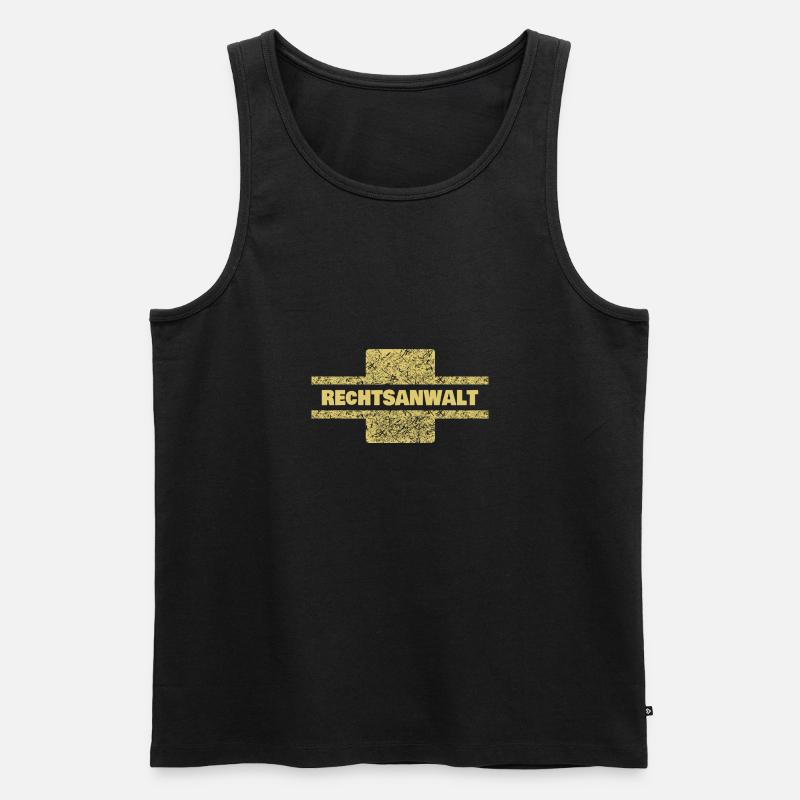 Beruf Rechtsanwalt - Männer Premium Bio Tank Top - Schwarz