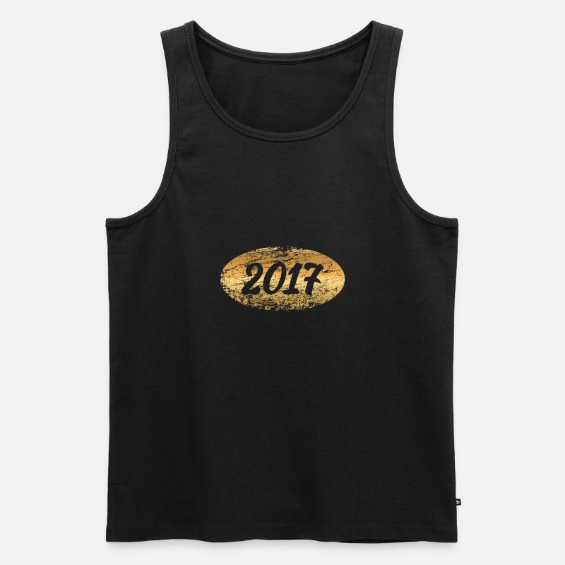 2017 - Männer Premium Bio Tank Top - Schwarz