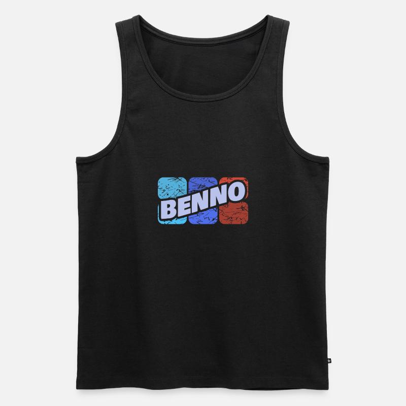 Benno Benno - Männer Premium Bio Tank Top - Schwarz